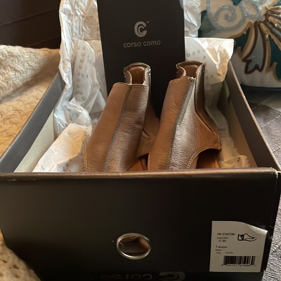 Corso Como Taupe Tan Leather Sandal size 6 - Picture 10 of 13